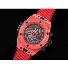 [홍콩명품시계.HUBLOT] 휴블럿 빅뱅 유니코 레드 매직 세라믹 44mm 스켈레톤 다이얼, 무브타임,남자명품시계,워치,중년남자,SA,명품시계