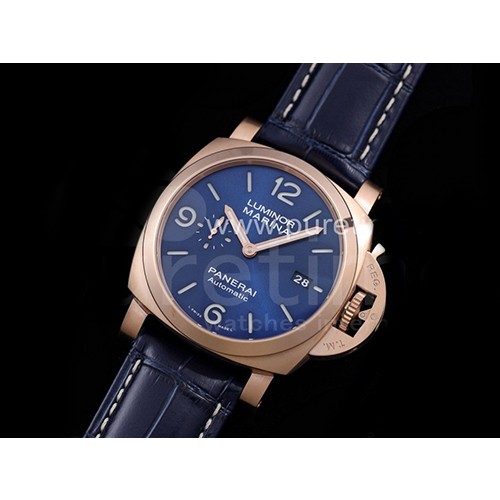[홍콩명품시계.PANERAI] 파네라이 루미너 팸1112 로즈고드 블루 다이얼, 무브타임,남자명품시계,워치,중년남자,SA,명품시계