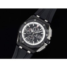 [홍콩명품시계.AUDEMARS PIGUET] 오데마피게 로얄오크 오프쇼어 44mm 크로노 블랙 세라믹 베젤 블랙 다이얼, 남자명품시계,워치,중년남자,SA,명품시계,고무밴드