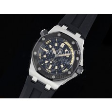 [홍콩명품시계.AUDEMARS PIGUET] 오데마피게 로얄오크 오프쇼어 다이버 15720 블랙 세라믹 베젤 블랙 다이얼, 남자명품시계,워치,중년남자,SA,명품시계,고무밴드