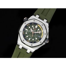 [홍콩명품시계.AUDEMARS PIGUET] 오데마피게 로얄오크 오프쇼어 다이버 15720 그린 다이얼, 남자명품시계,워치,중년남자,SA,명품시계,고무밴드