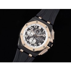 [홍콩명품시계.AUDEMARS PIGUET] 오데마피게 로얄오크 오프쇼어 2020 44mm 크로노 블랙 다이얼, 남자명품시계,워치,중년남자,SA,명품시계,고무밴드