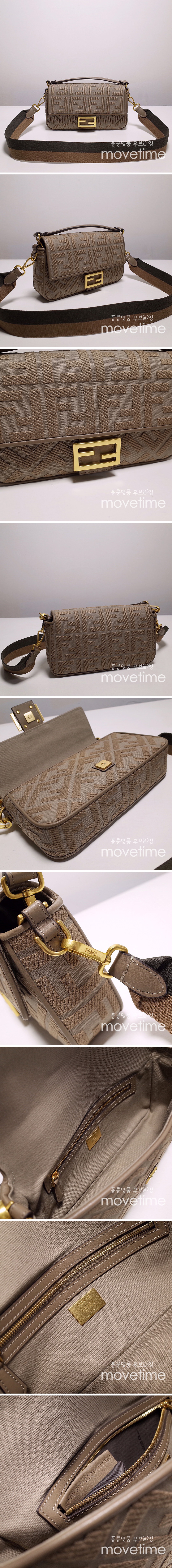 [홍콩명품,FENDI] 펜디 23SS 바게트 FF 캔버스 백 3컬러 8BR600AC9OF, BGM785, MD, 홍콩명품가방,손목가방,크로스백,핸드백,구매대행,무브타임