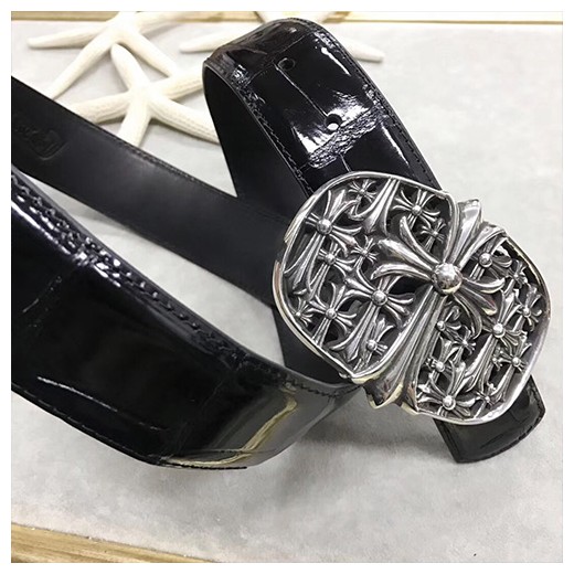 [홍콩명품.Chrome Hearts] 크롬하츠 23SS 클래식 오발 벨트 십자 버클  악어가죽 스트랩, BT534, CR1, 명품쇼핑몰,의류,무브타임사이트,인터넷쇼핑몰,남자명품,해외직구