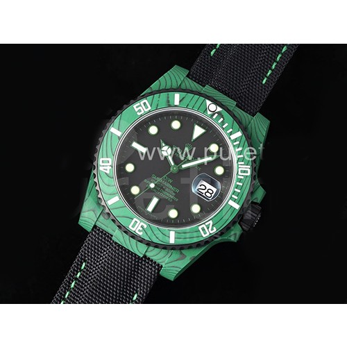 [홍콩명품시계.ROLEX] 로렉스 서브마리너 DIW 그린카본 베젤 블랙 다이얼, 롤렉스,남자명품시계,워치,중년남자,SA,명품시계,손목시계