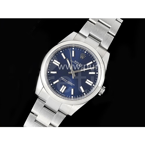 [홍콩명품시계.ROLEX] 로렉스 오이스터 퍼폐츄얼 41mm 124300 블루 다이얼, 무브타임,남자명품시계,워치,중년남자,SA,명품시계