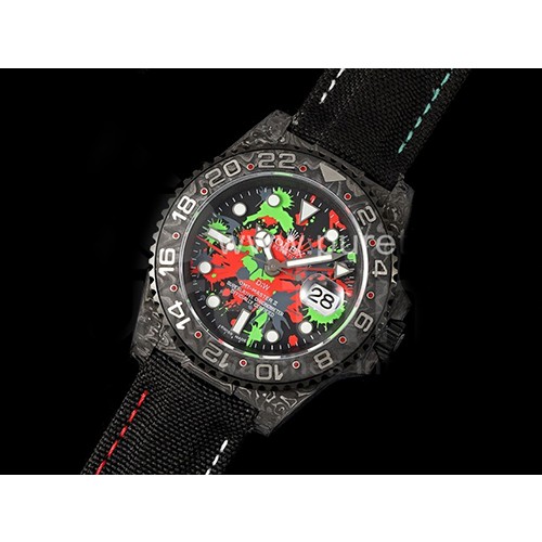 [홍콩명품시계.ROLEX] 로렉스 지엠티마스터 II 블랙 카본베젤 그래픽 다이얼, 롤렉스,남자명품시계,워치,중년남자,SA,명품시계,손목시계
