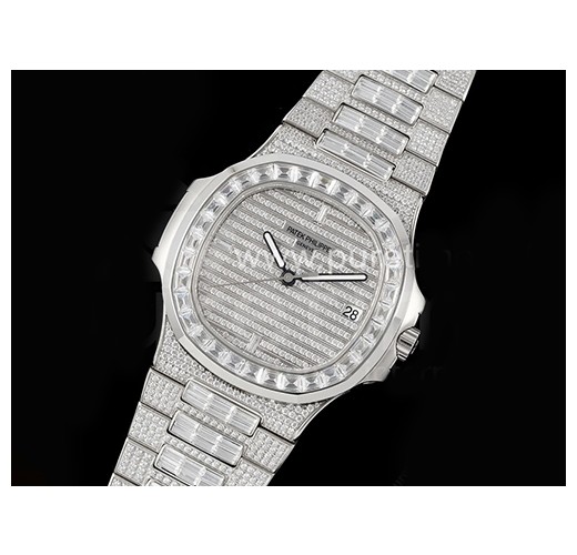 [홍콩명품시계.PATEK PHILIPPE] 파텍필립 노틸러스 5711 풀 다이아몬드 베젤 다이아몬드 다이얼, 무브타임,명품직구,고급럭셔리,남자명품시계,워치,중년남자