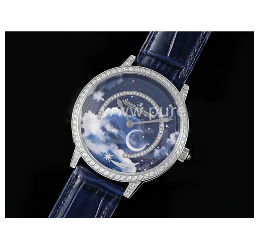 [홍콩명품시계.JAEGER-LECOULTRE] 예거르꿀뜨르 풀 다이아몬드 베젤 블루스타 다이얼, 명품직구,구매대행,럭셔리,남자명품시계,워치,중년남자