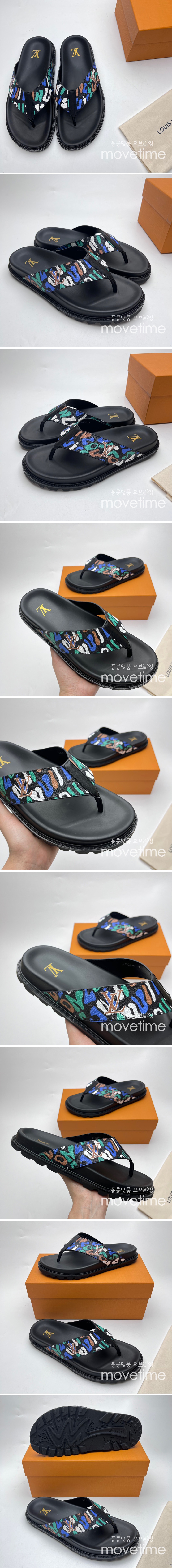 [홍콩명품.LOUIS VUITTON] 루이비통 23SS 로고 프린트 슬리퍼, SE1286, PMD, 무브타임사이트,인터넷명품쇼핑몰,남자명품,슈즈,신발