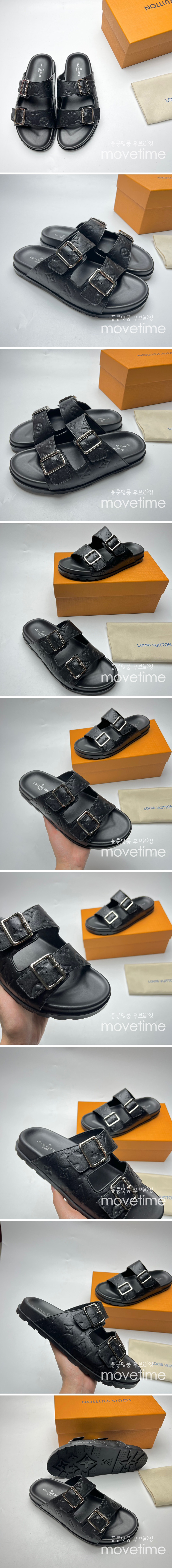[홍콩명품.LOUIS VUITTON] 루이비통 23SS 모노그램 레더 슬리퍼, SE1371, PMD, 무브타임사이트,인터넷명품쇼핑몰,남자명품,슈즈,신발