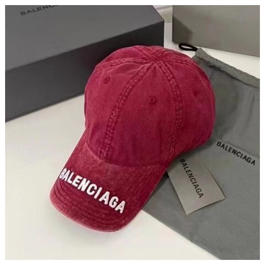 [홍콩명품.BALENCIAGA] 발렌시아가 23SS 로고 자수 볼캡 모자 (레드), CA0102, JX, 무브타임,쇼핑몰,해외직구,구매대행사이트