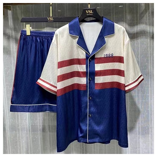 [홍콩명품.THOME BROWNE] 톰브라운 23SS 1988 파자마 반팔 반바지 잠옷 세트, ET1297, TOP, 홍콩명품쇼핑몰,인터넷명품,온라인명품사이트,여자명품,해외직구