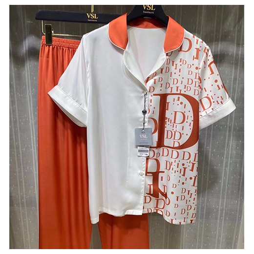 [홍콩명품,Christian Dior] 디올 23SS 로고 패턴 파자마 반팔 팬츠 잠옷 세트, ET1303, TOP, 홍콩명품쇼핑몰,인터넷명품,온라인명품사이트,여자명품,해외직구