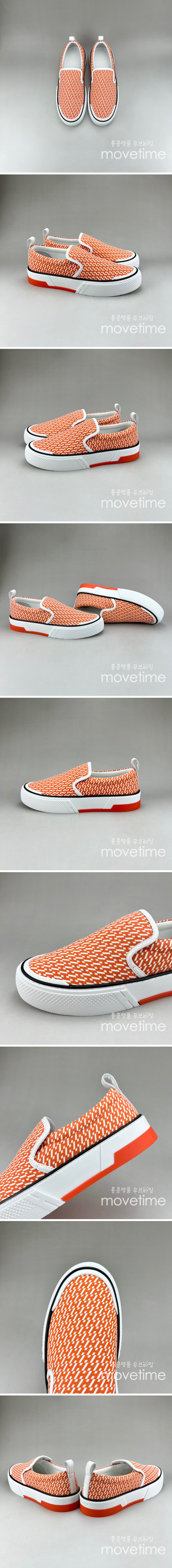 [홍콩명품.Hermes] 에르메스 23SS 로고 캔버스 스니커즈 (오렌지), SE1792, S3, 무브타임사이트,인터넷명품쇼핑몰,남자명품,슈즈,신발