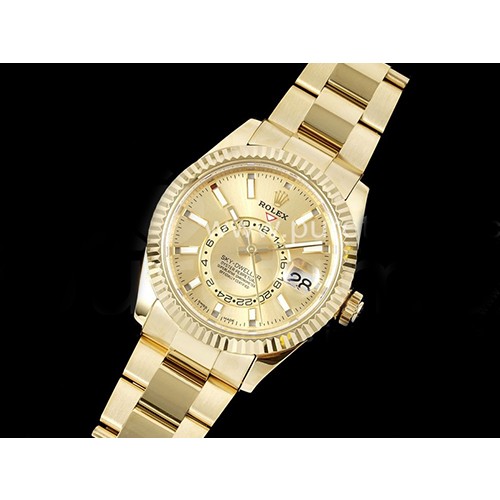 [홍콩명품시계.ROLEX] 로렉스 롤렉스 스카이드웰러 42mm 옐로우골드 골드 다이얼, 무브타임,남자명품시계,워치,남자,SA,명품시계,메탈밴드