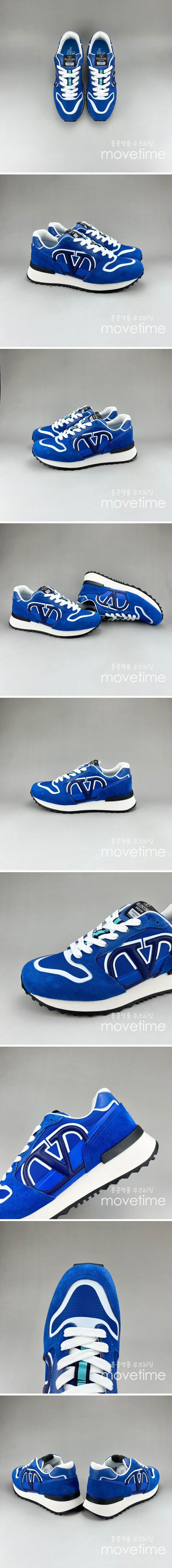 [홍콩명품.Valentino] 발렌티노 23SS 시그니처 로고 네트 러너 스니커즈 (블루), SE1871, S3, 무브타임사이트,인터넷명품쇼핑몰,남자명품,슈즈,신발
