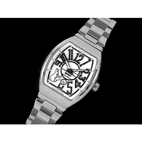 [홍콩명품시계.FRANCK MULLER] 프랑크뮬러 뱅가드 스테인레스 스틸 화이트 다이얼, 명품레플리카,럭셔리,남자명품시계,워치