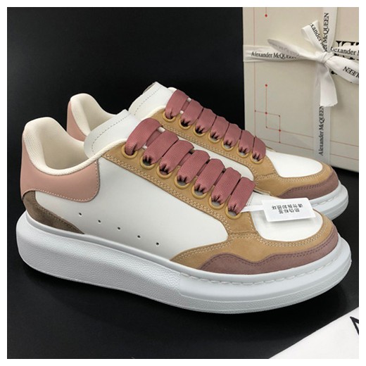[홍콩명품.McQueen] 알렉산더맥퀸 23SS 로고 레이어드 스니커즈 (화이트 - 브라운), SE2002, PMD, 무브타임사이트,인터넷명품쇼핑몰,남자명품,슈즈,신발