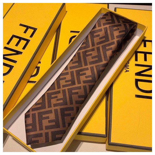 [홍콩명품,FENDI] 펜디 23SS FF로고 패턴 실크 남성 넥타이 (브라운), ET1651, AGG, 홍콩명품가방,명품쇼핑몰,크로스백,핸드백,구매대행,무브타임