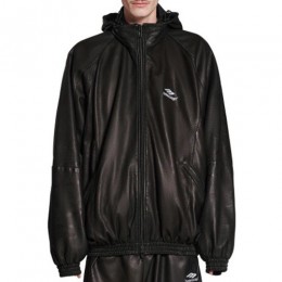 [홍콩명품.BALENCIAGA] 발렌시아가 23SS 스포티 로고 후드 봄버 자켓 (블랙), BM8943, TOM, 온라인명품쇼핑몰,남자명품의류,인터넷쇼핑몰,해외직구