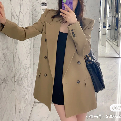 [홍콩명품.YSL] 입생로랑 23SS 로고 오피스룩 정장 자켓 (베이지), BM9756, TBG, 온라인명품쇼핑몰,남자명품의류,인터넷쇼핑몰,해외직구