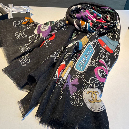 [홍콩명품.CHANEL] 샤넬 23SS 로고 그래픽 실크 200-100 스카프 (2컬러), ET1685, NNT, 홍콩명품가방,명품쇼핑몰,크로스백,핸드백,구매대행,무브타임