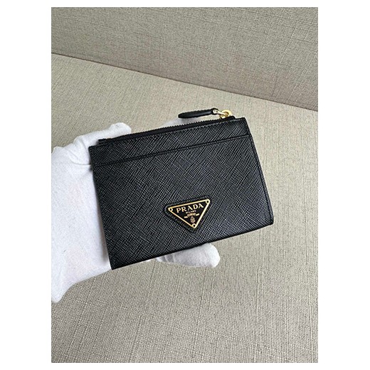 [홍콩명품,PRADA] 프라다 23SS 삼각로고 레더 지퍼 카드 지갑 (블랙), BGM2199, BC, 명품지갑,무브타임쇼핑몰,홍콩명품,사이트,명품쇼핑몰