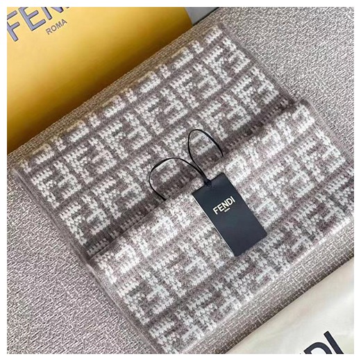 [홍콩명품,FENDI] 펜디 23SS 로고 FF패턴 30-180 캐시미어 스카프, ET1785, BR, 홍콩명품가방,명품쇼핑몰,크로스백,핸드백,구매대행,무브타임