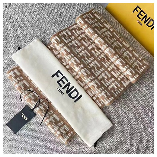 [홍콩명품,FENDI] 펜디 23SS 로고 패턴 30-180 캐시미어 스카프 (브라운), ET1787, BR, 홍콩명품가방,명품쇼핑몰,크로스백,핸드백,구매대행,무브타임
