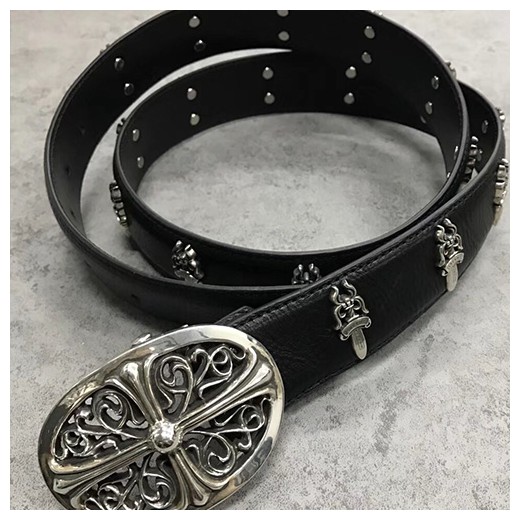 [홍콩명품.Chrome Hearts] 크롬하츠 24SS 로고 925실버 버클 남녀공용 커플 벨트, BT1038, CR1, 명품레플리카,인터넷쇼핑몰,남자명품,해외직구