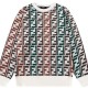 [홍콩명품,FENDI] 펜디 24SS 로고 FF패턴 니트 스웨터 (화이트), BM11889, S1F, 홍콩명품의류,구매대행,온라인명품
