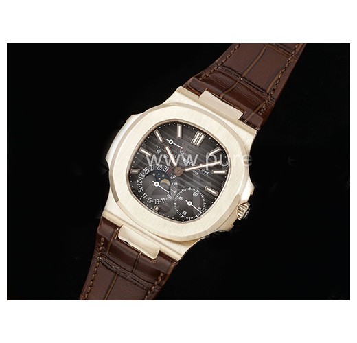 [홍콩명품시계.PATEK PHILIPPE] 파텍필립 노틸러스 5712 문페이즈 브라운 다이얼, 럭셔리,남자명품시계,가죽밴드