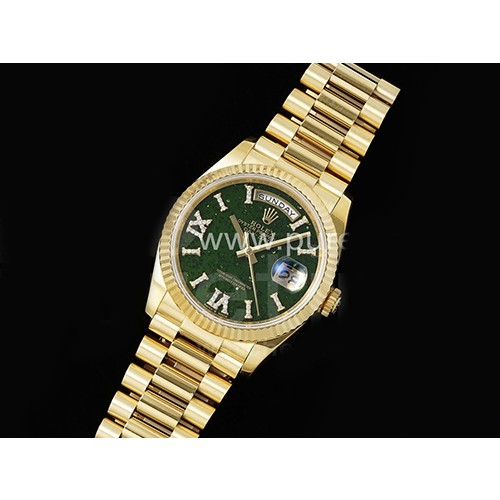 [ROLEX] 로렉스 롤렉스 데이데이트 36mm 옐로우골드 그린 다이얼