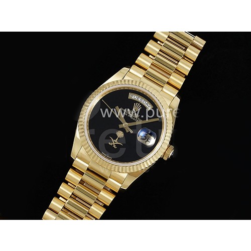 [ROLEX] 로렉스 롤렉스 데이데이트 36mm 옐로우골드 블랙 다이얼