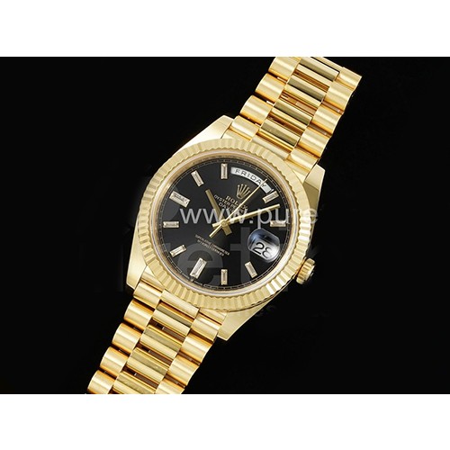 [ROLEX] 로렉스 롤렉스 데이데이트 228238 40mm 옐로우골드 크리스탈 마커 블랙 다이얼