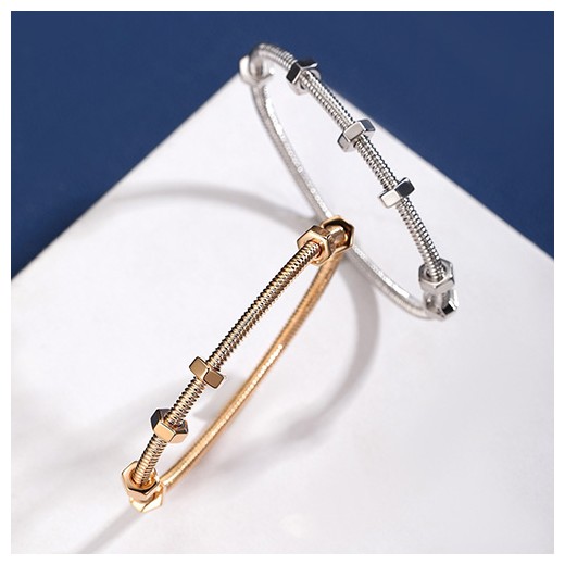 [홍콩명품.CARTIER] 까르띠에 24SS 로고 Ecrou de Cartier 17 팔찌 (2컬러), ET1952, SL, 악세사리,팔찌