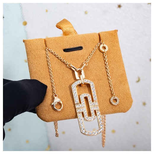 [홍콩명품.BVLGARI] 불가리 24SS 로고 다이아 장식 목걸이 (2컬러), ET1977, SL, 명품악세사리,팔찌,귀걸이,반지