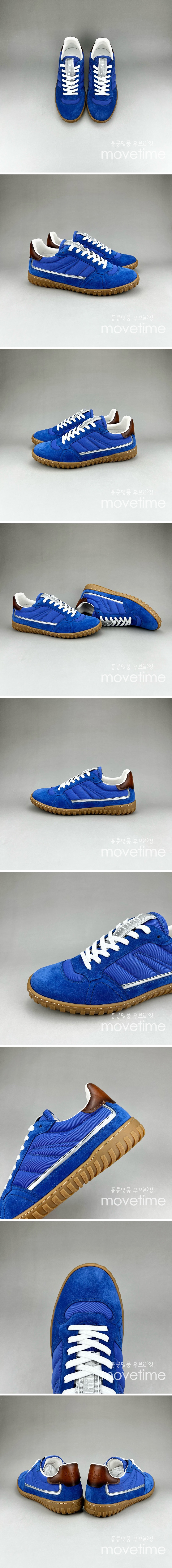 [홍콩명품.BERLUTI] 벨루티 24SS 로고 레더 가죽 스니커즈 운동화 (블루), SE2676, S3, 명품스니커즈,운동화,구두,로퍼,하이탑,신발