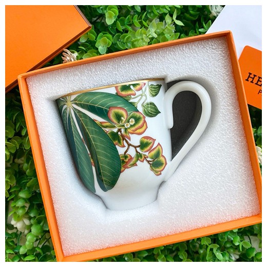 [홍콩명품.Hermes] 에르메스 24SS 로고 선물용 도자기 티컵 커피컵, ET2313, ZAKKA, 명품악세사리,팔찌,귀걸이,반지