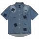 [홍콩명품.GIVENCHY] 지방시 24SS 로고 데님 반팔 남방 셔츠 + 쇼츠 반바지 상하의 세트, BM13635, JU, 홍콩명품의류,구 매대행,온라인명품