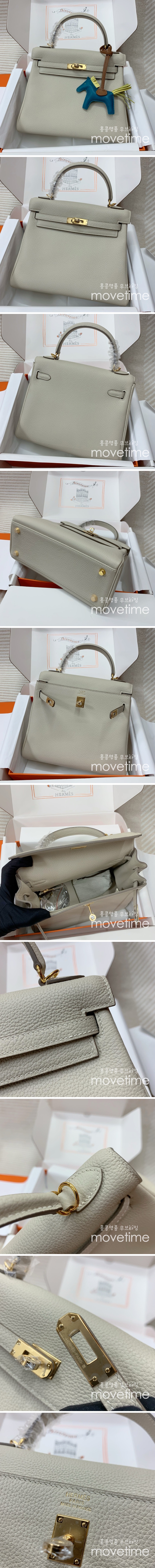 [홍콩명품.Hermes] 에르메스 24SS 로고 KELLY 28cm 레더 가죽 크로스백 핸드백 (그레이), BGM2928, H3, 홍콩명품쇼핑몰,무브타임,악세사리,잡화,생활용품 상세이미지 2
