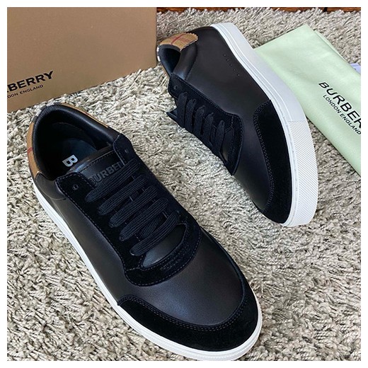 [홍콩명품.Burberry] 버버리 24SS 로고 레더 가죽 스니커즈 운동화 (2컬러), SE3052, S1, 명품스니커즈,운동화,구두,로퍼,하이탑,신발