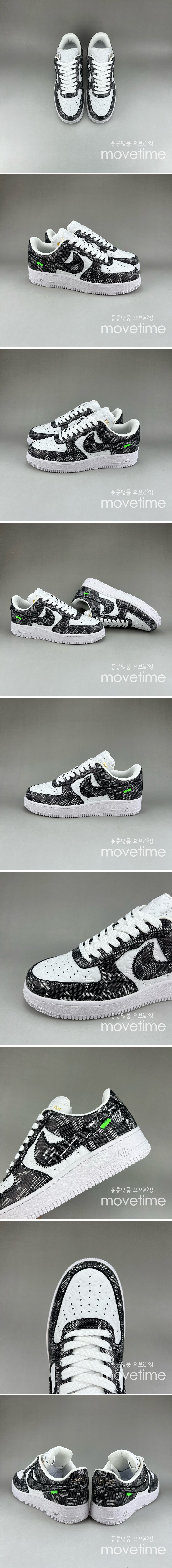 [홍콩명품.LOUIS VUITTON] 루이비통 24SS 로고 다미에 에어조던 콜라보 스니커즈 운동화 (블랙), SE3541, S3, 명품스니커즈,운동화,구두,로퍼,하이탑,신발 상세이미지 2