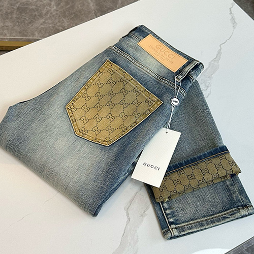 [홍콩명품.Gucci] 구찌 24SS 로고 데님 팬츠 진 청바지, BM14747, JQ, 홍콩명품의류,구매대행,온라인명품