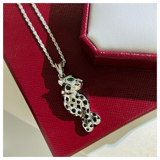 [홍콩명품.CARTIER] 까르띠에 24SS 로고 레오파드 목걸이 (925실버), ET2461, NNT, 홍콩명품가방,명품쇼핑몰,크로스백,핸드백,구매대행,무브타임