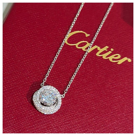 [홍콩명품.CARTIER] 까르띠에 24SS 로고 다이아 장식 목걸이 (925실버), ET2474, NNT, 홍콩명품가방,명품쇼핑몰,크로스백,핸드백,구매대행,무브타임