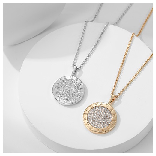 [홍콩명품.BVLGARI] 불가리 24SS 로고 다이아 장식 목걸이 (2종), ET2482, NNT, 홍콩명품가방,명품쇼핑몰,크로스백,핸드백,구매대행,무브타임