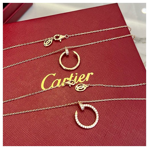[홍콩명품.CARTIER] 까르띠에 24SS 로고 다이아 골드 목걸이, ET2496, AGG, 홍콩명품가방,명품쇼핑몰,크로스백,핸드백,구매대행,무브타임