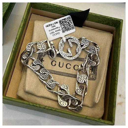 [홍콩명품.Gucci] 구찌 24SS 로고 실버 팔찌, ET2497, AGG, 홍콩명품가방,명품쇼핑몰,크로스백,핸드백,구매대행,무브타임